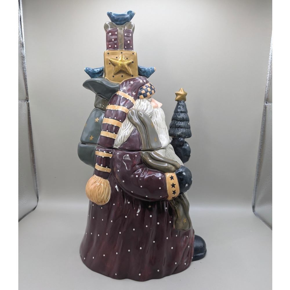 Williraye Studio Cermic Cookie Jar Santa Birds‎ WW2624 2001 Folk Art - Picture 4 of 12